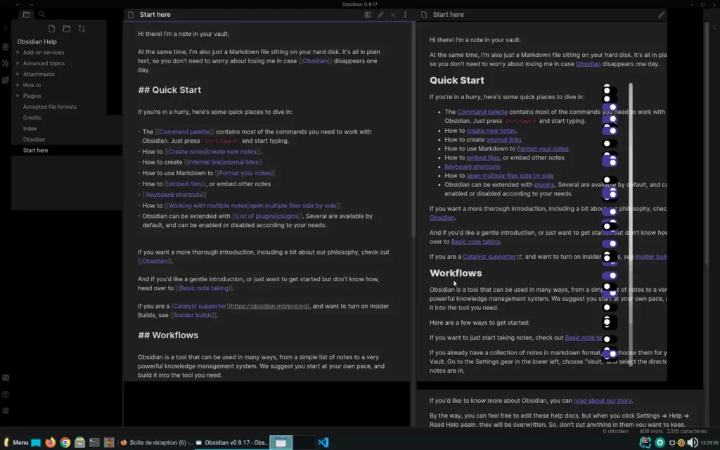 Obsidian Linux